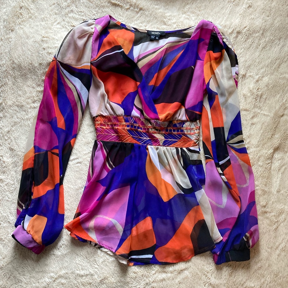 Xoxo Floral Bell Sleeve Blouse 💄